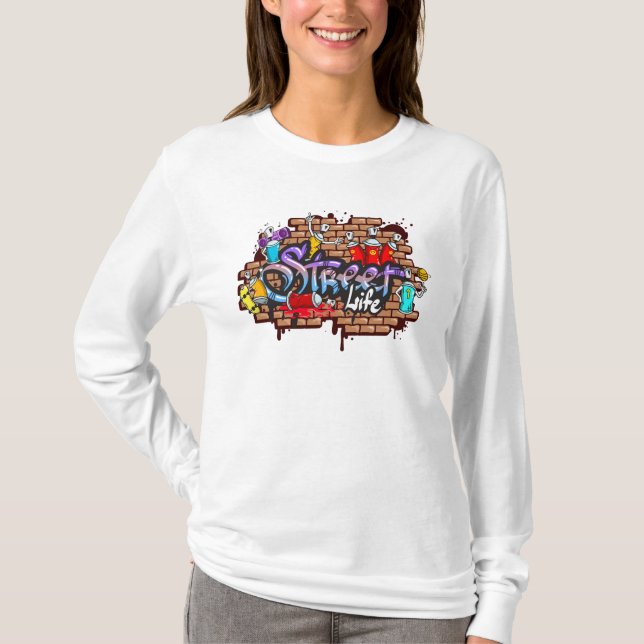 Straßenleben T-Shirt (Vorderseite)