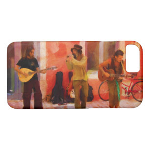 Straßenmusiker spielen Gitarre Mandolin und Flute Case-Mate iPhone Hülle