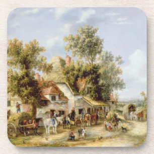 Straßenrand-Gasthaus Getränkeuntersetzer