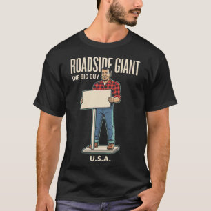 Straßenrand-Riese Vintage-Straßenrand-Americana Re T-Shirt