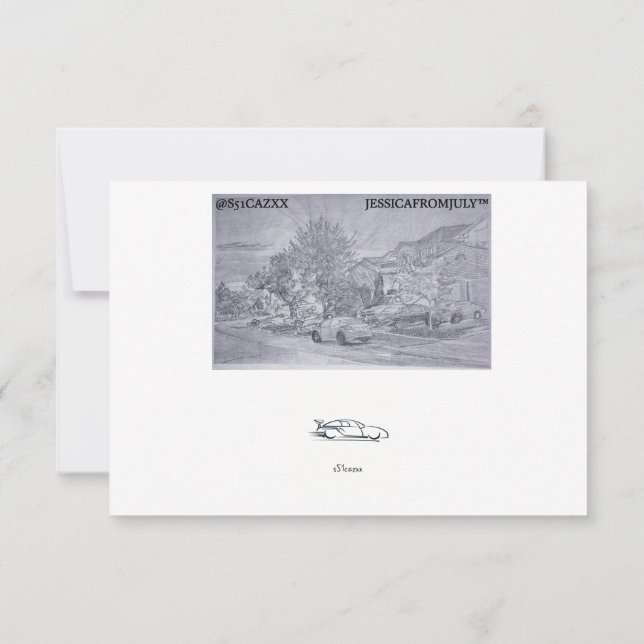 Straßenrennen Dankeskarte (Rückseite)