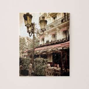 Straßenrestaurant, Paris, Frankreich Puzzle
