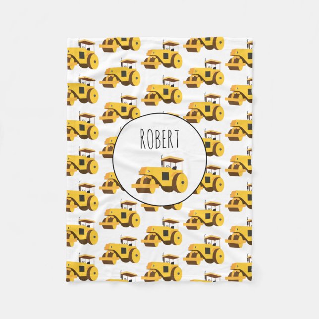 Straßenrollenkompaktor für Lkw-Boys Name Fleecedecke (Vorderseite)