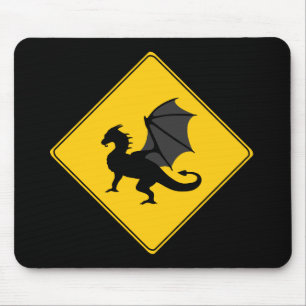 Straßenschild - Dragon Mousepad