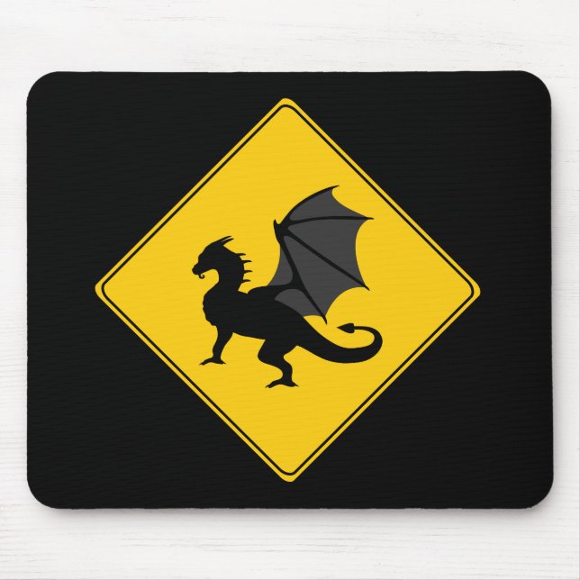 Straßenschild - Dragon Mousepad (Vorne)