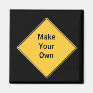 Straßenschild - Ihr eigenes Magnet machen
