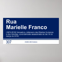 Straßenschild: Marielle Franco