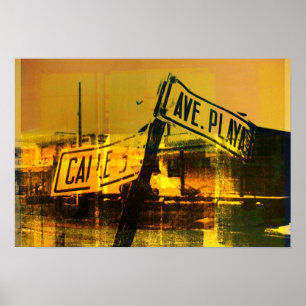 Straßenschild Poster