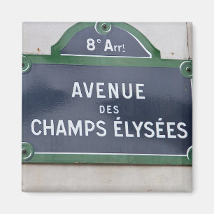 Straßenschild von Paris Magnet