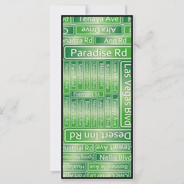 Straßenschilder Las Vegas Street (Vorderseite)