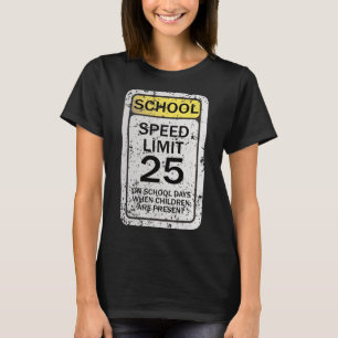 Straßenschilder Lustige Verkehrsschilder Halloween T-Shirt