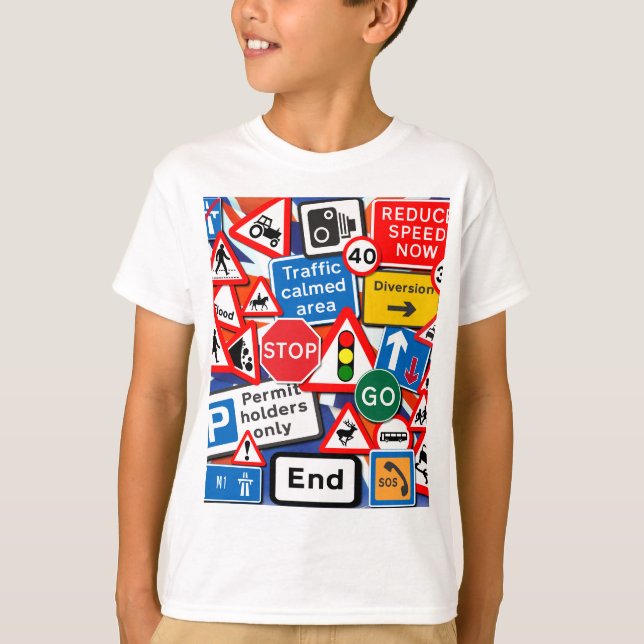 Straßenschilder T-Shirt (Vorderseite)