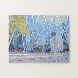 Straßenskulptur Calgary. Puzzle