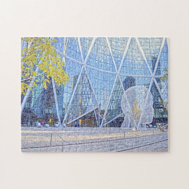 Straßenskulptur Calgary. Puzzle (Horizontal)