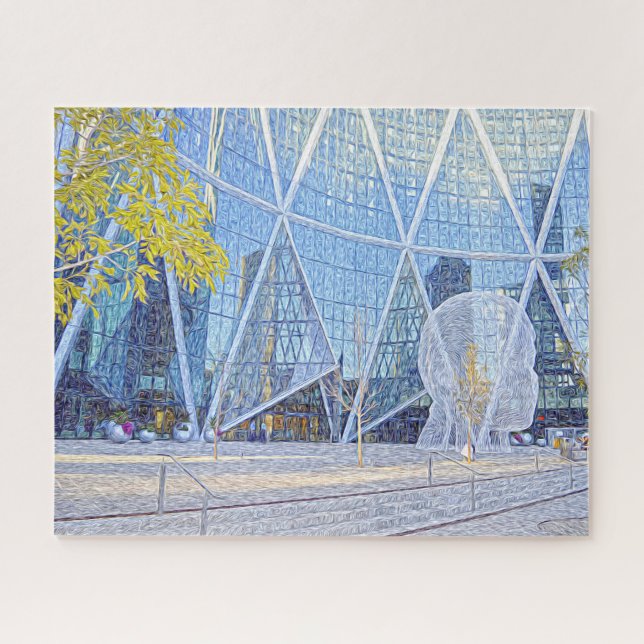 Straßenskulptur Calgary. Puzzle (Horizontal)
