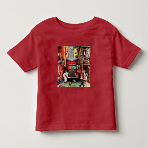 Straßensperre durch Norman Rockwell Kleinkind T-shirt