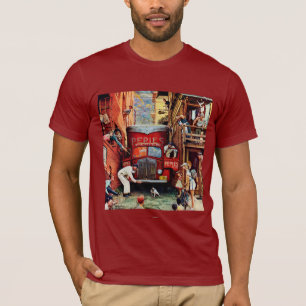 Straßensperre durch Norman Rockwell T-Shirt
