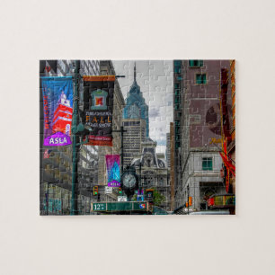 Straßenszene Philadelphia Puzzle