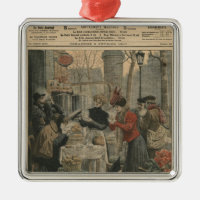 Straßenszenen von Paris-Frühstück im Freilicht