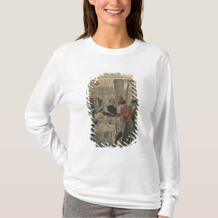 Straßenszenen von Paris-Frühstück im Freilicht T-Shirt