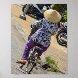 Straßenszenerie in Vietnam Poster