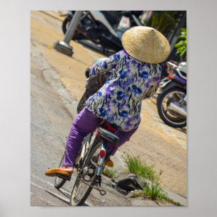 Straßenszenerie in Vietnam Poster