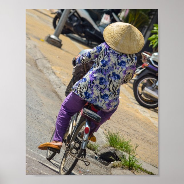 Straßenszenerie in Vietnam Poster (Vorne)
