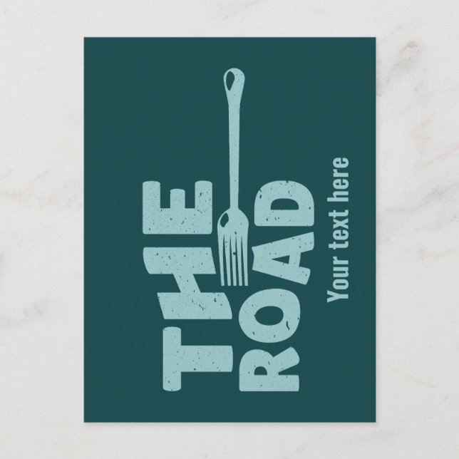 Straßentypografie Postkarte (Vorderseite)