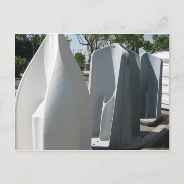 Straßenurinale in Brüssel Postkarte (Vorderseite)