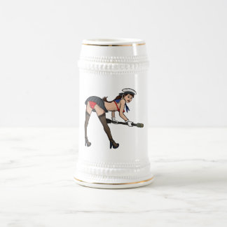 Straßenverkäufer-Seefalke: Armourer Bierstein Bierglas