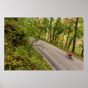 Straßenverkehr auf der Landstraße Poster