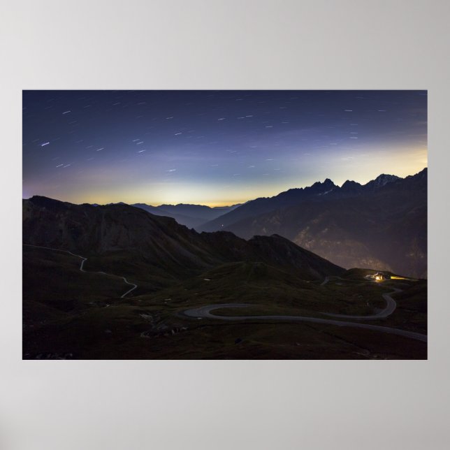 STRASSENVERKEHR ZWISCHEN BERGSTELLE POSTER (Vorne)