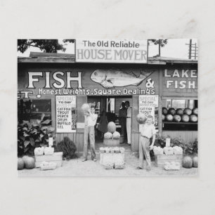 Straßenverkehrsmarkt, 1936 postkarte