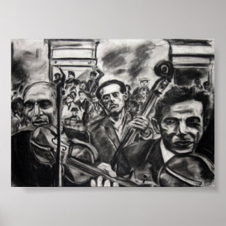 Straßenviolette Poster