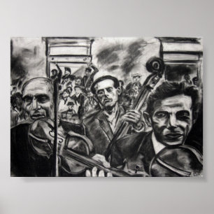 Straßenviolinen Poster