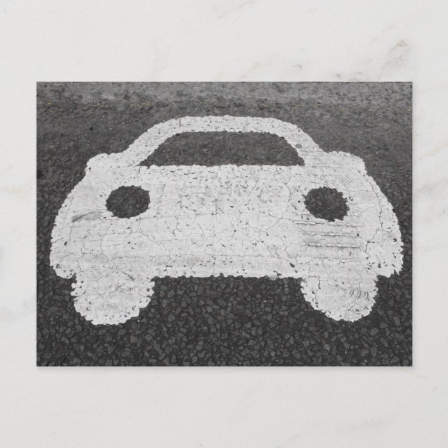 Straßenwagen Postkarte (Vorderseite)