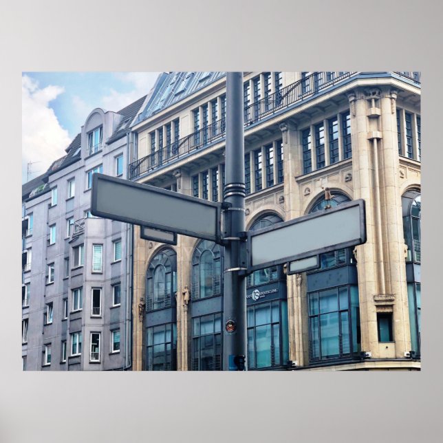 Straßenzeichen für Personalisierte Namen Poster (Vorne)