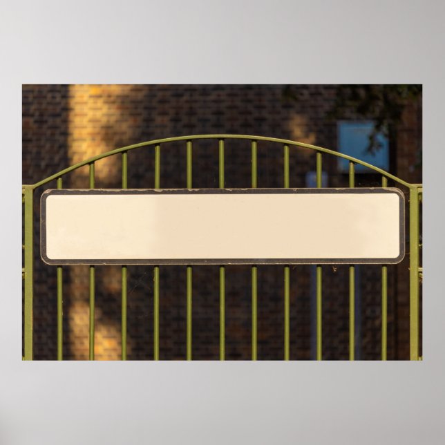 Straßenzeichen für Personalisierte Namen Poster (Vorne)