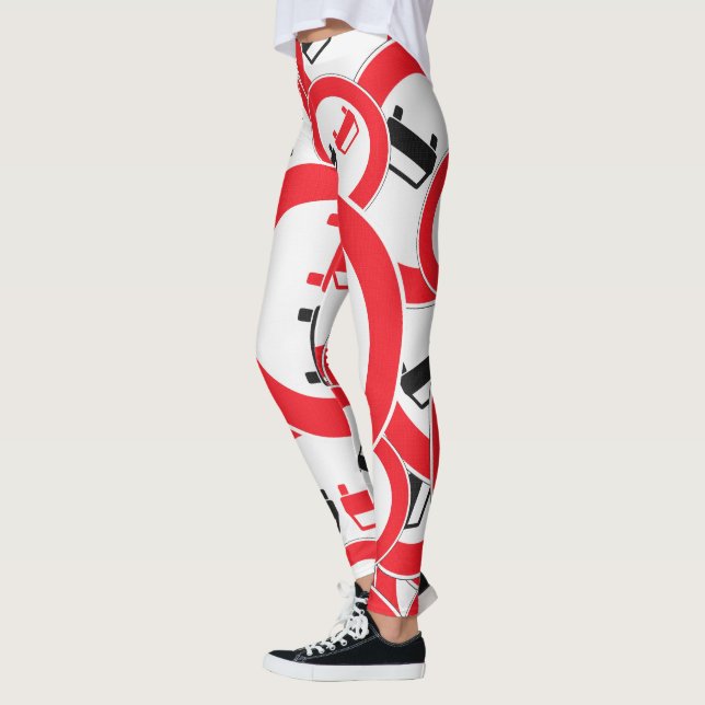STRASSENZEICHEN KEIN FAHRZEUG LEGGINGS (Links)