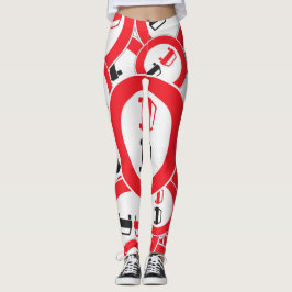 STRASSENZEICHEN KEIN FAHRZEUG LEGGINGS