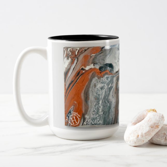 Strata 15oz zweifarbige Tasse  (Mit Donut)