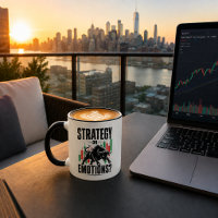 Strategie oder Emotionen Bull Trading-Mindset-Desi