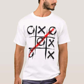Strategische Dominate Win Tic Tac Toe Grafitti Des T-Shirt