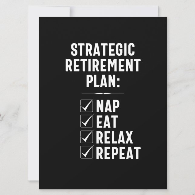 Strategischer Ruhestandsplan - Verlassend Mitarbei Save The Date (Vorderseite)