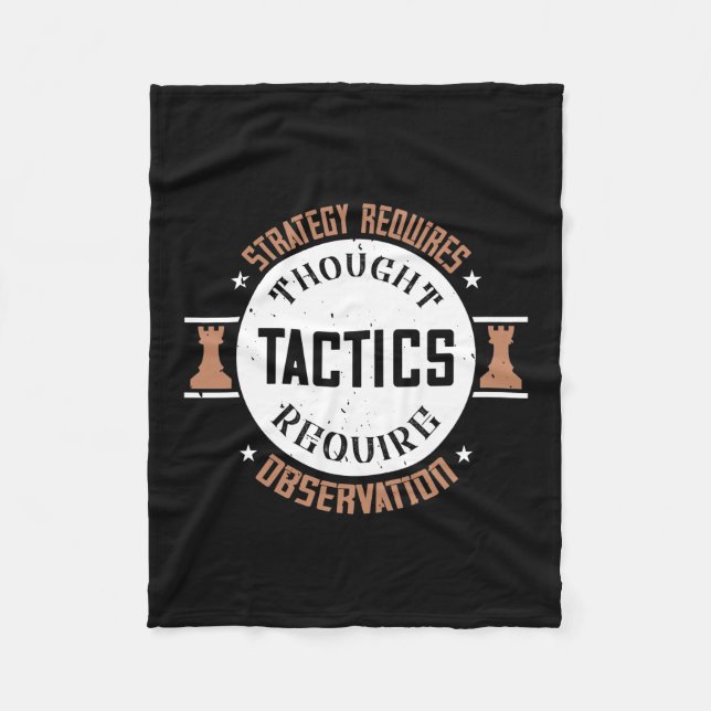 Strategy Requires Thought, Tactics Require Observa Fleecedecke (Vorderseite)