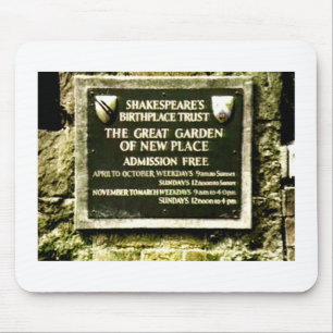 Stratford-nach-Avon Shakespeares Geburt jGibney Mousepad