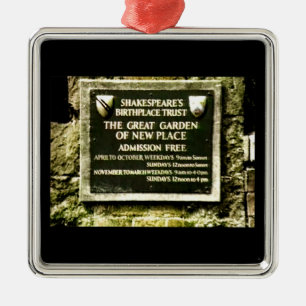 Stratford-nach-Avon Shakespeares Geburt jGibney Ornament Aus Metall