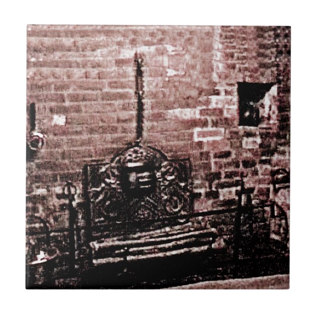 Stratford-nach-Avon Shakespeares Kamin jGibne Fliese (Vorderseite)