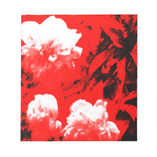 Stratford-nach-Avon weiße Blumen im roten jGibn Notizblock