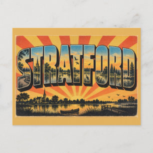 Stratford PEI Uferpromenade Trails Vogelbeobachtun Postkarte